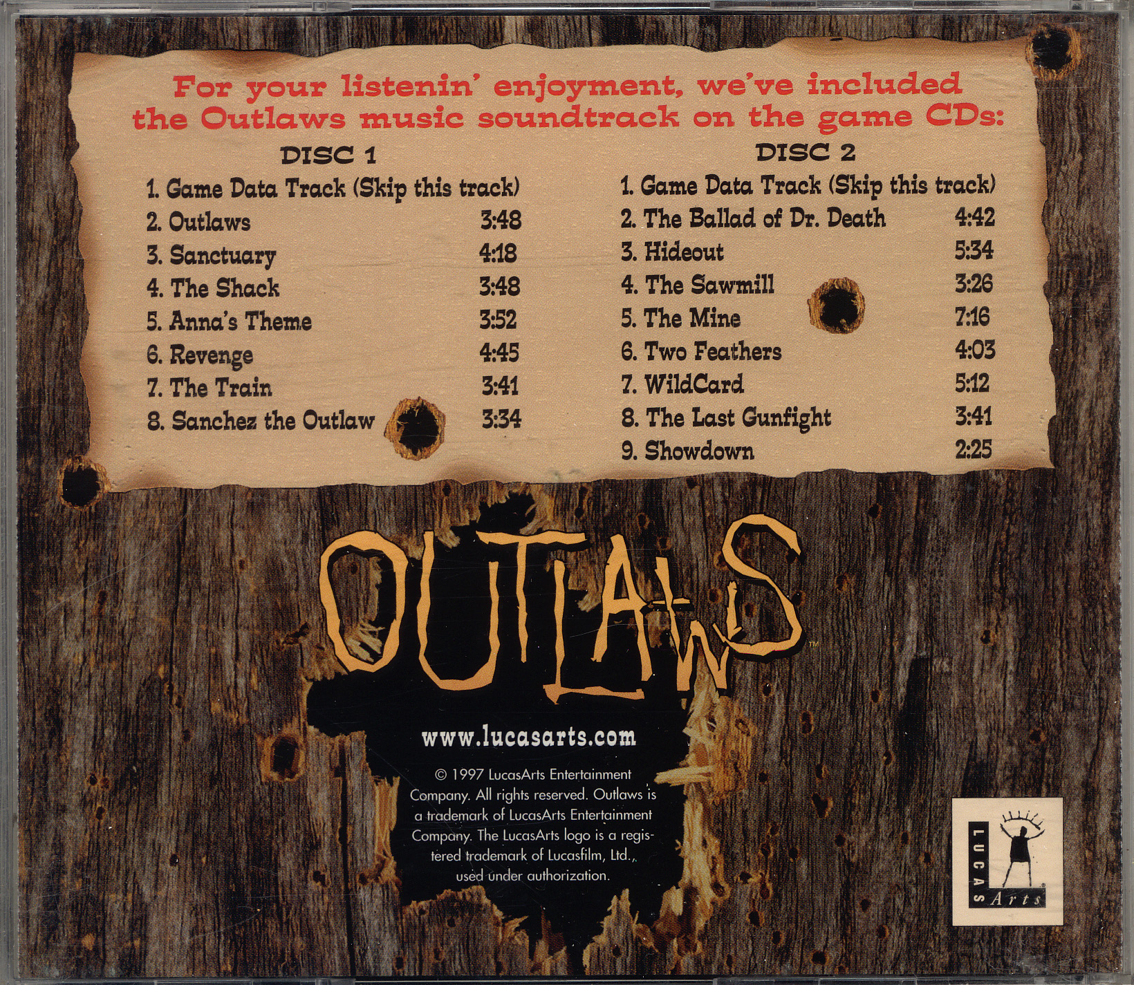 Outlaws (Redbook Audio) (Windows) (gamerip) (1997) MP3 - Download